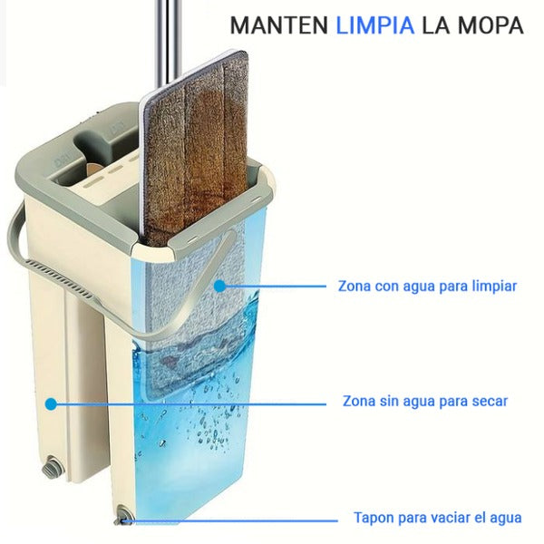 Mopa limpiadora clean magic tarro