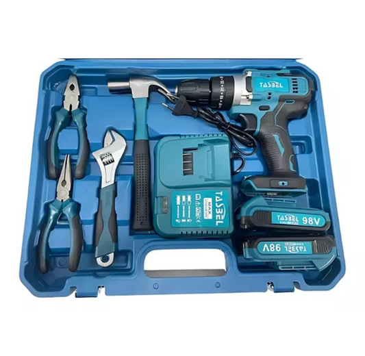 Taladro inalambrico + herramienta + 2bat