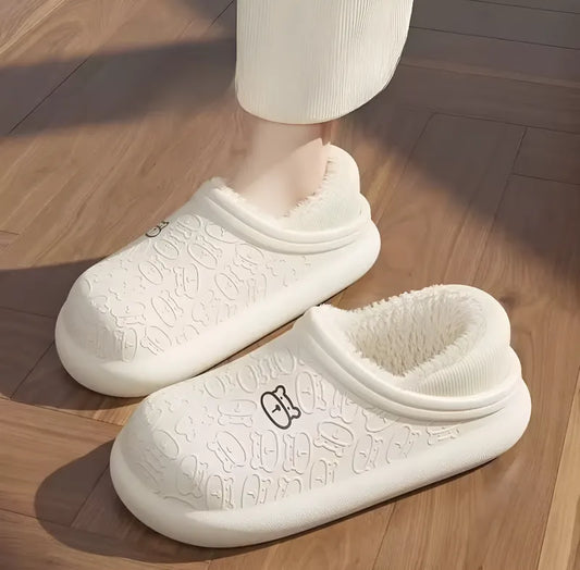 Pantuflas de mujer con chiporro antideslizantes
